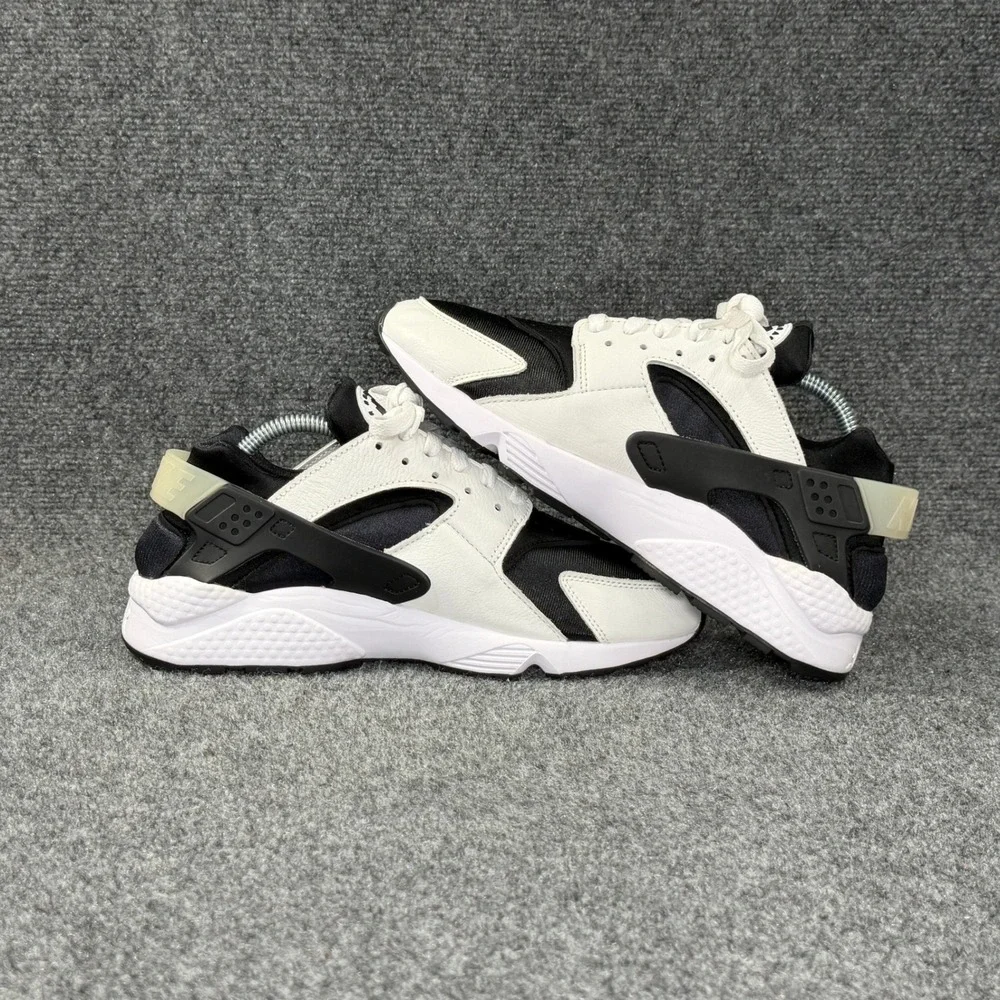 Nike Air Huarache OG Shoes Men 9 Orca White Leather Black Retro Athletic Running